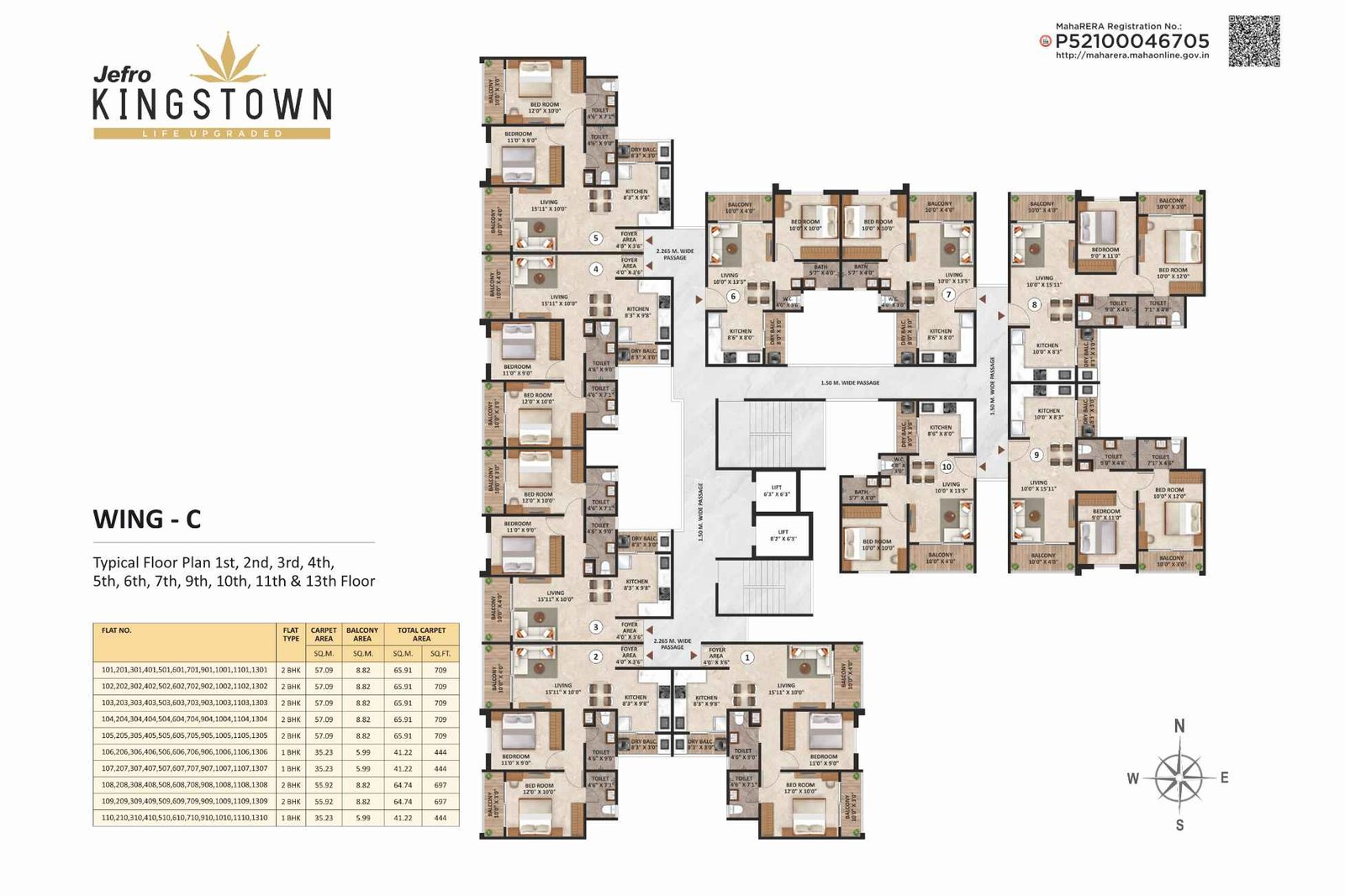 Jefro-Kingstown-Floor-Plan-Typical-Wing-C