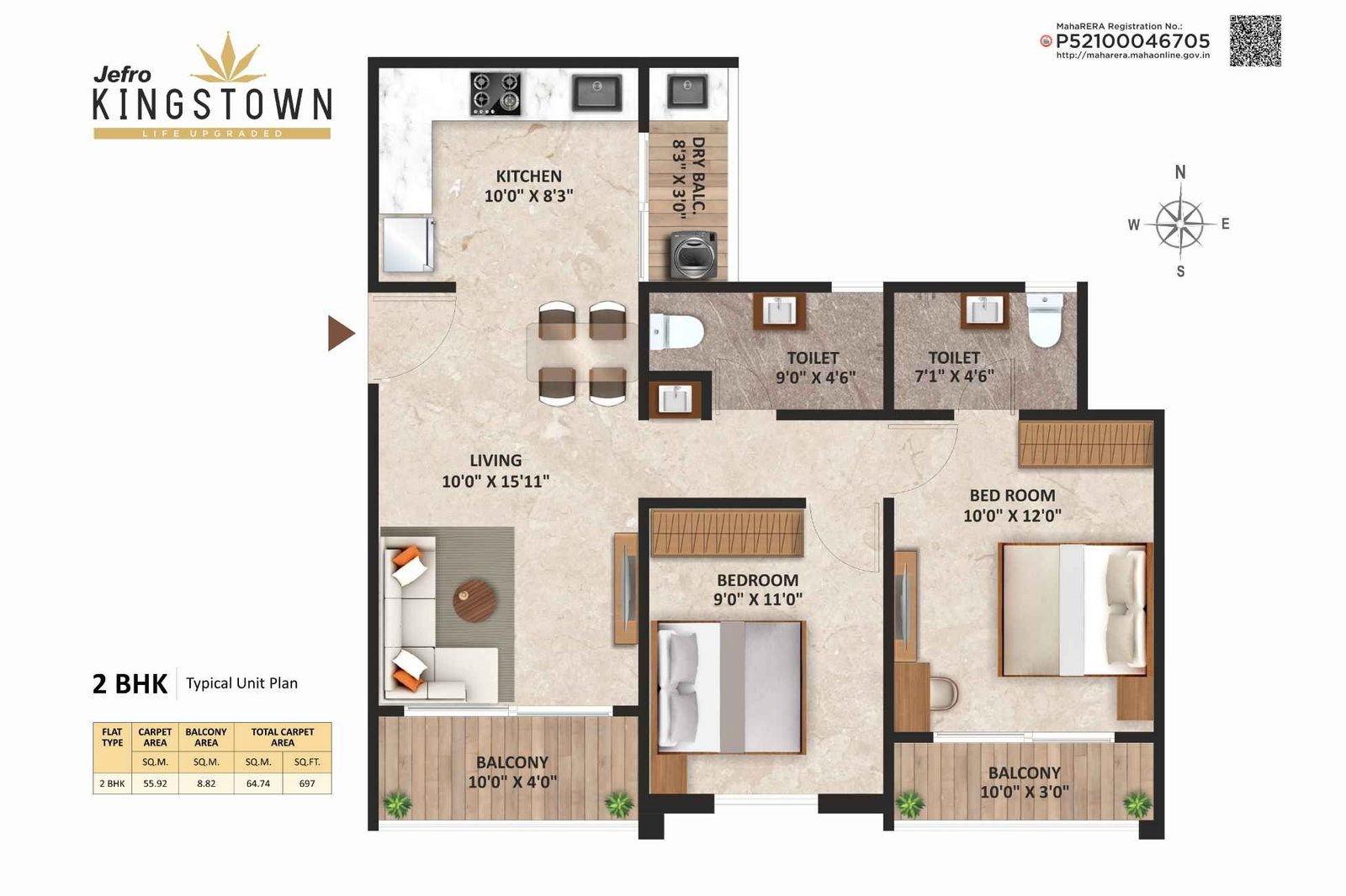 Jefro-Kingstown-Floor-Plan-2-BHK-697-sqft