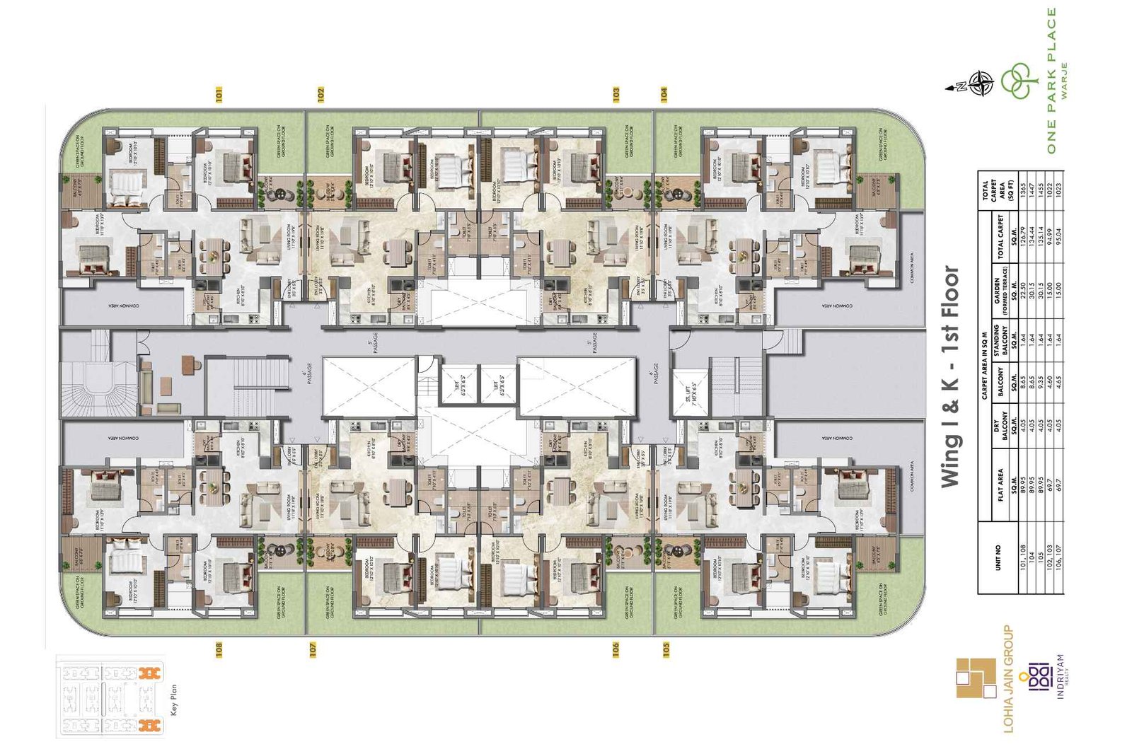 Lohia-Jain-One-Park-Place-Floor-Plan-Wing-H-&-L-1st