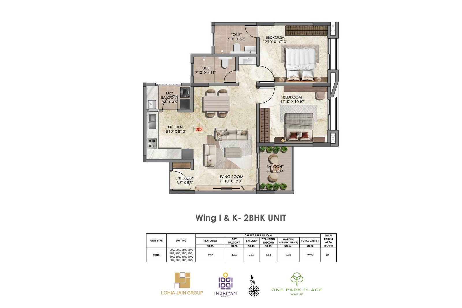 Lohia-Jain-One-Park-Place-Floor-Plan-Wing-H-&-L-2-BHK