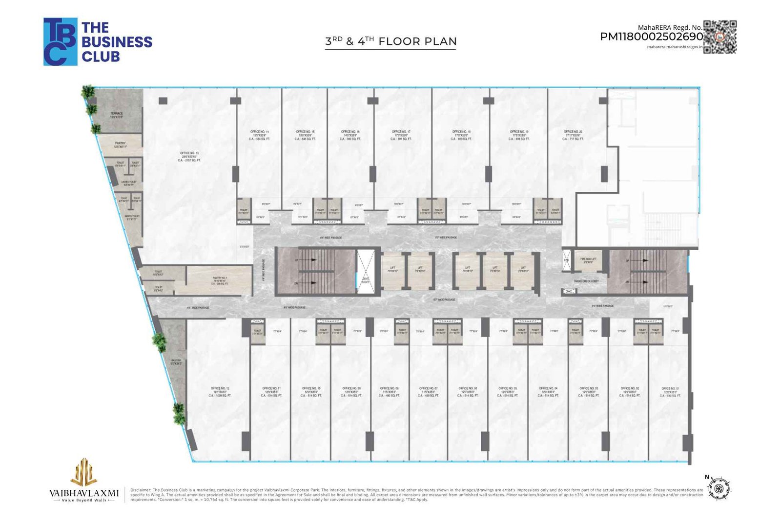 Vaibhavlaxmi-The-Business-Club-Floor-Plan-3rd-&-4th