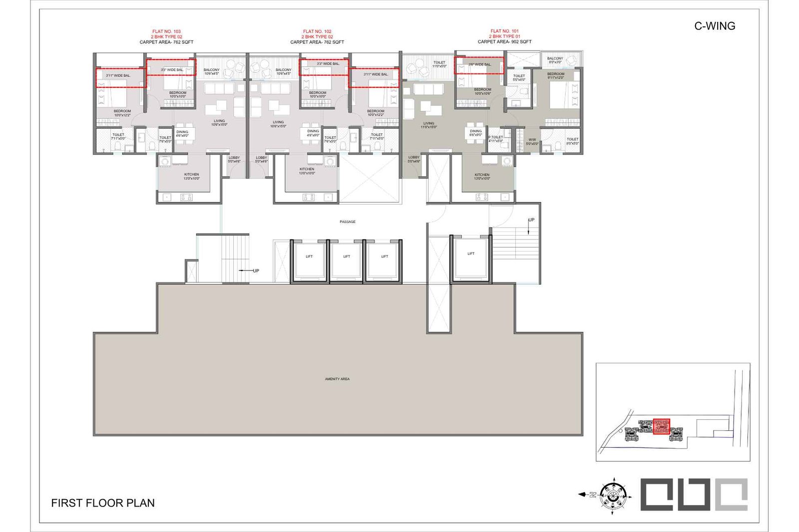 Sankeshwar-Kingsland-Ala-Carte-Homes-Floor-Plan-First-C-Wing