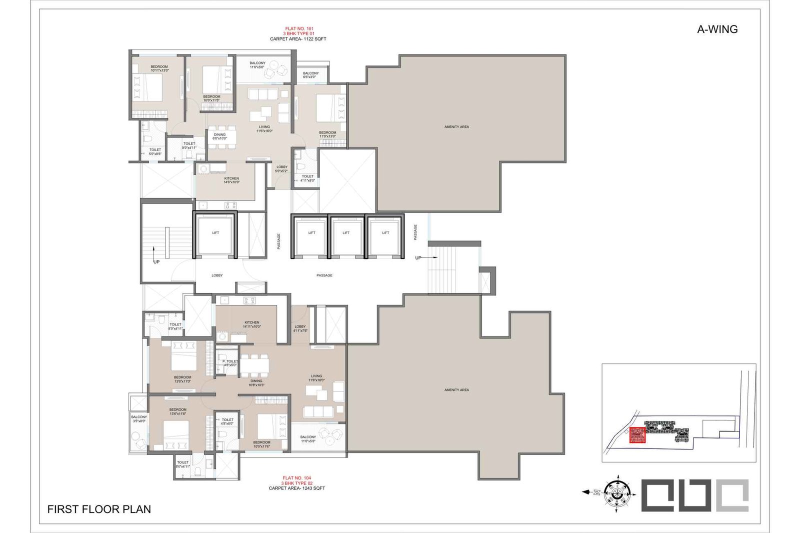 Shankeshwar-Kingsland-Ala-Carte-Homes-Floor-Plan-First-A-Wing