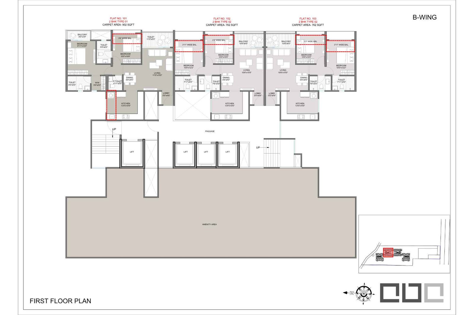 Shankeshwar-Kingsland-Ala-Carte-Homes-Floor-Plan-First-B-Wing