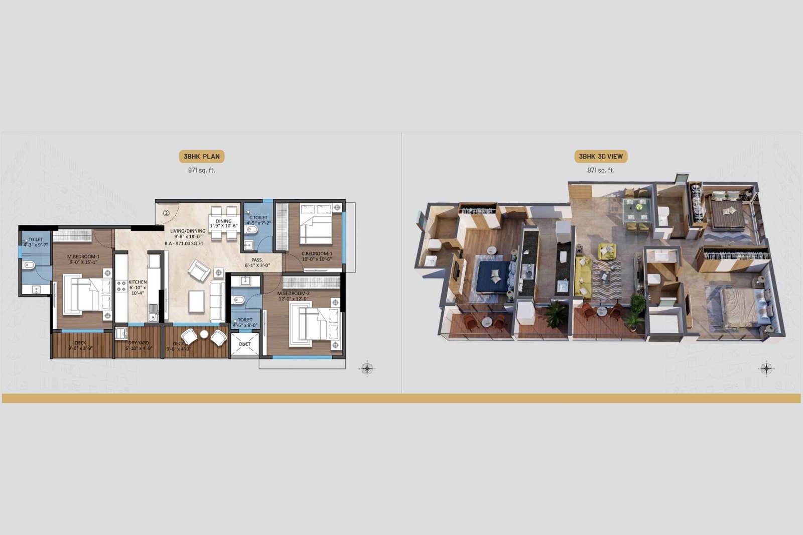 Astrum-Athena-Floor-Plan-3BHK-971-sqft