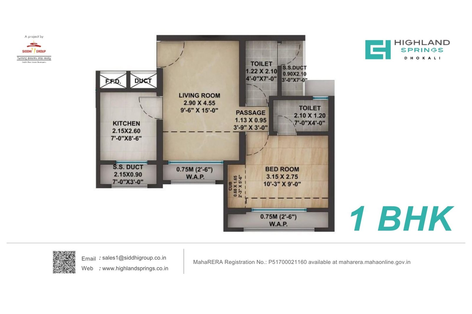 Siddhi-Highland-Spring-Floor-Plan-1BHK