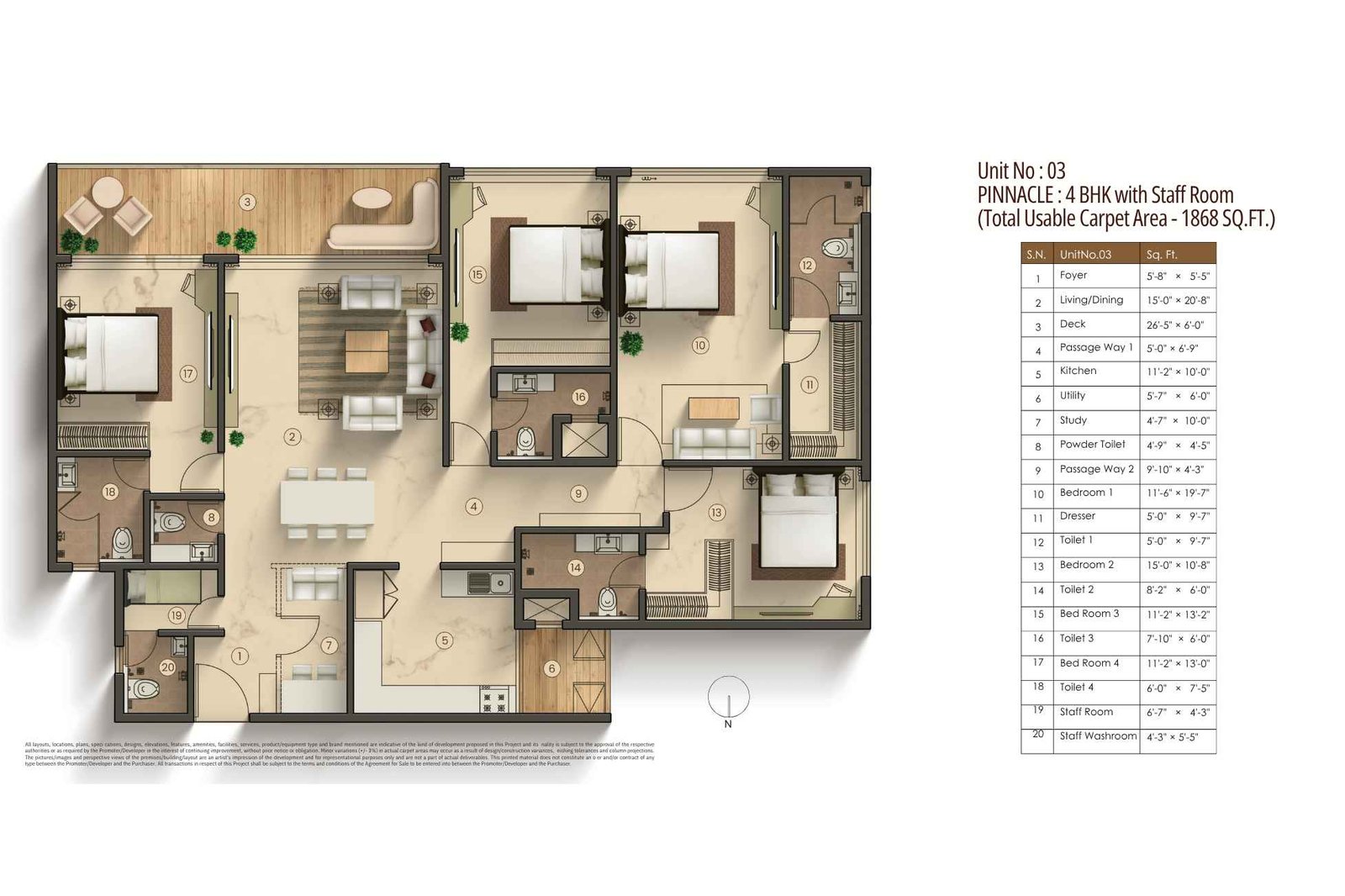 Agami-Legends-Floor-Plan-4-BHK-1868-sqft