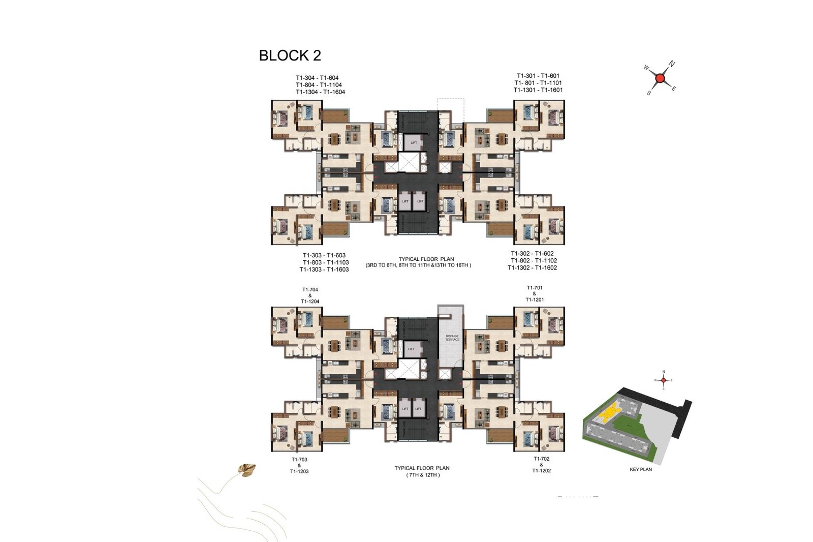 Casagrand-Caladium-Typical-Floor-Plan-Block-2